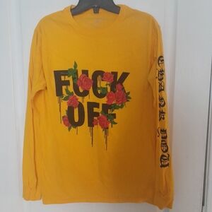 Fashion Nova Men Bright Orange Crew Neck Tee